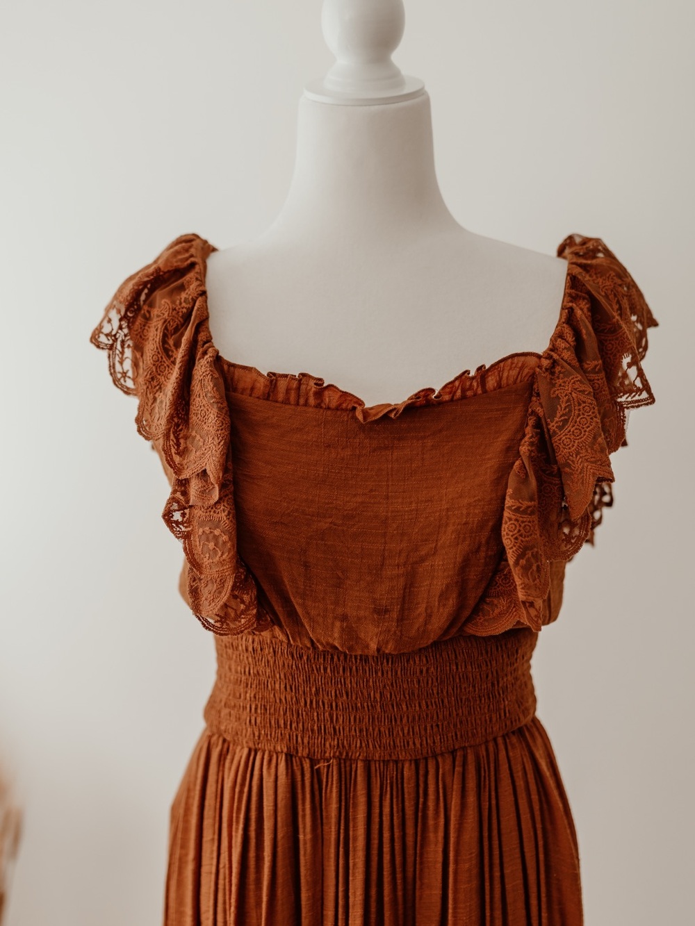 Joyfolie Maxi Dress in Rust - Picture 2 of 5